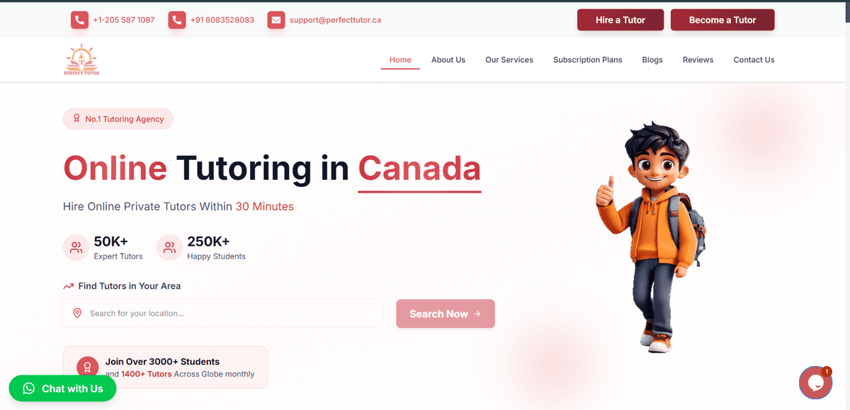 Perfect Tutor – Online Tutoring Platform